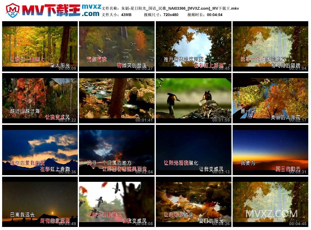 朱韬-夏日阳光_国语_民歌_NAI03366